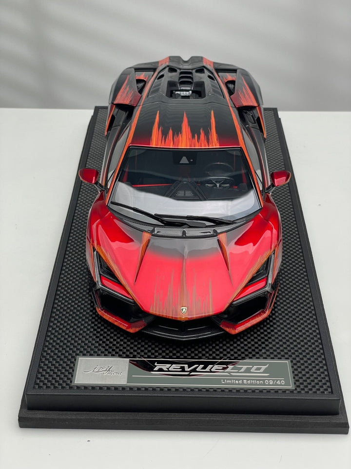 Lamborghini Revuelto (Red Abstract) [IVY Merit Model] 1/18 scale