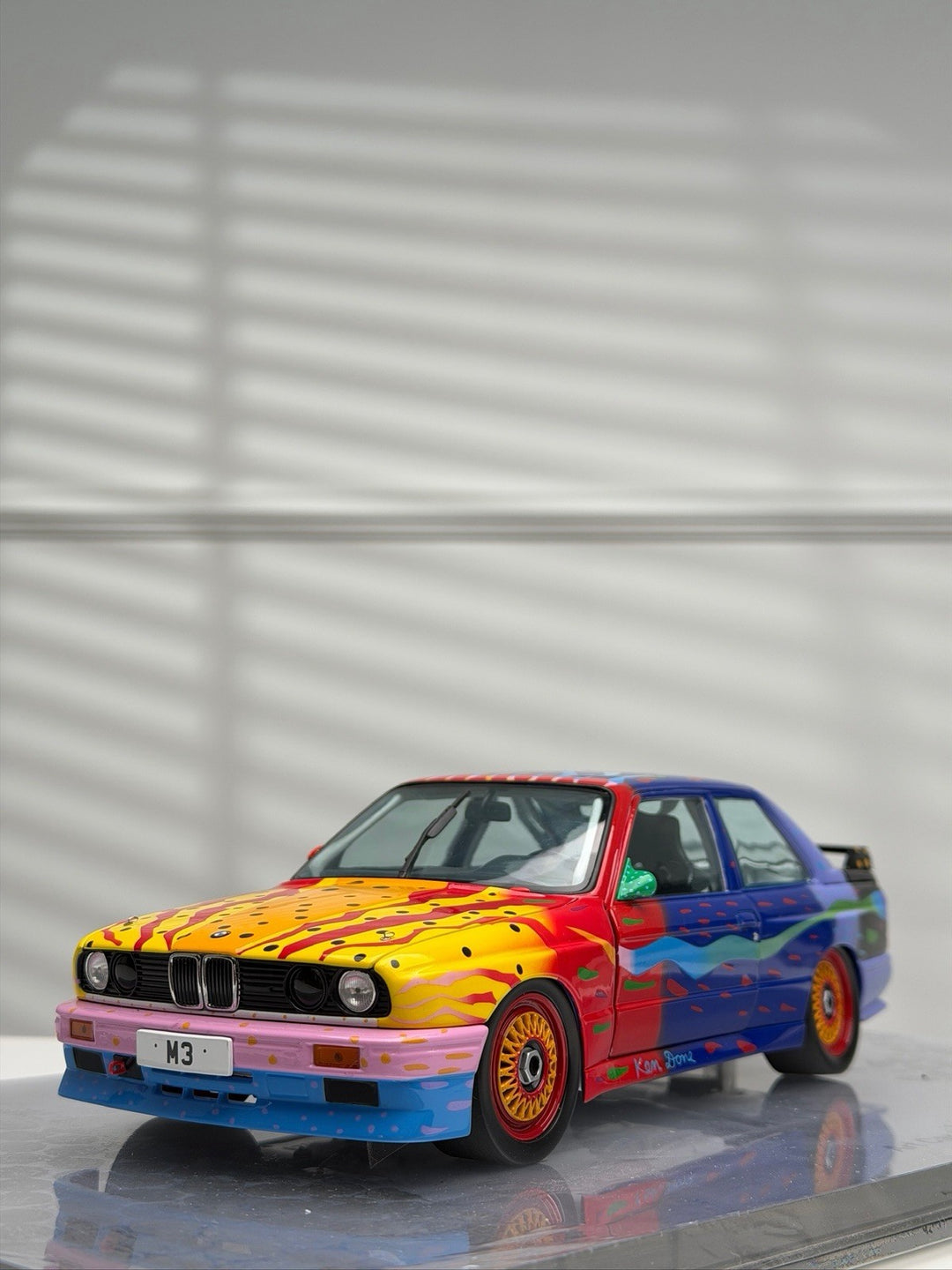 3 Art BMW Art Cars (Ken Done ,Jagamara ,Cesar Manrique[MINICHAMPS] 1/18 scale