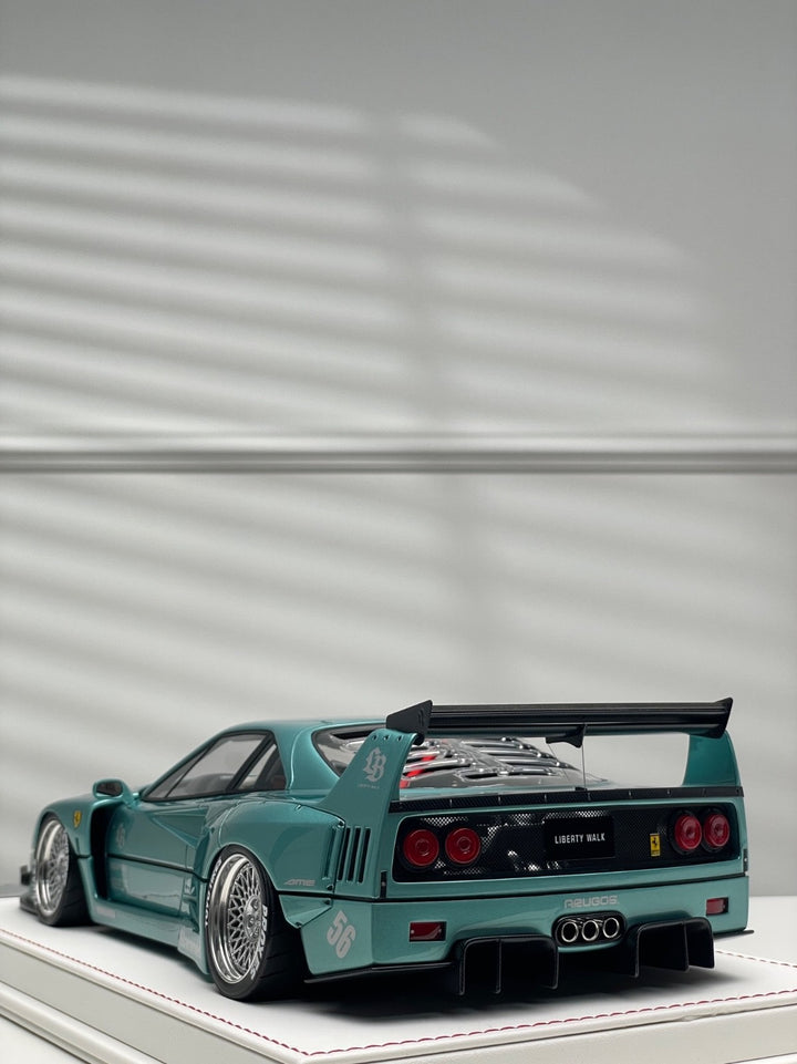 Ferrari F40 LBWK (Metallic Turquoise) [Davis & Giovanni] 1:18 scale