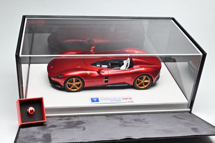 Ferrari Monza SP1 (Rosso Magma/ with Helmet) [Hermez Collection] 1/18 scale