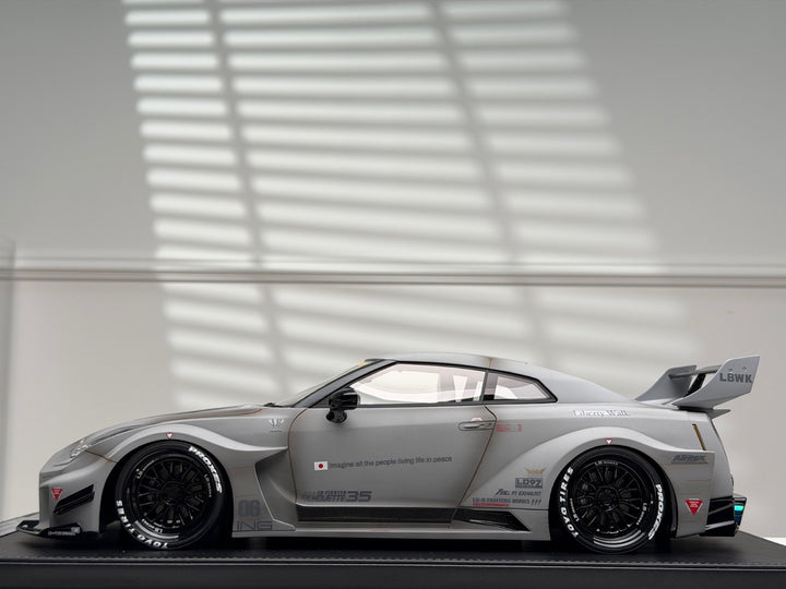 Nissan R35 GT-RR LBWK (Matte Gray) [IVY Model] 1/12 scale