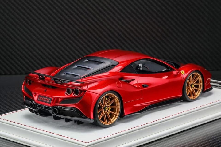 Ferrari F8 Tributo NOVITEC (Candy Red/ Gold Rims) [Davis & Giovanni] 1/18 scale
