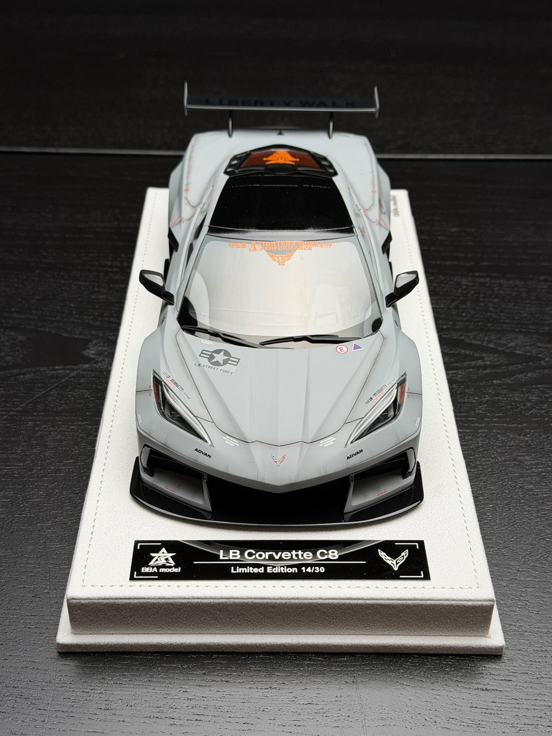Chevrolet Corvette C8 LBWK (Matte Gray) [BBA Model] 1/18 scale ...
