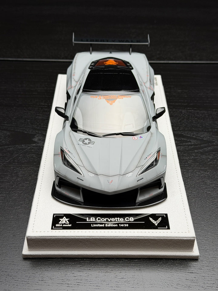 Chevrolet Corvette C8 LBWK (Matte Gray) [BBA Model] 1/18 scale