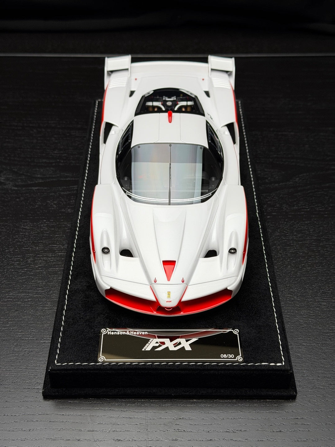 Ferrari FXX (White/ Red) [Henson&Heaven] 1/18 scale