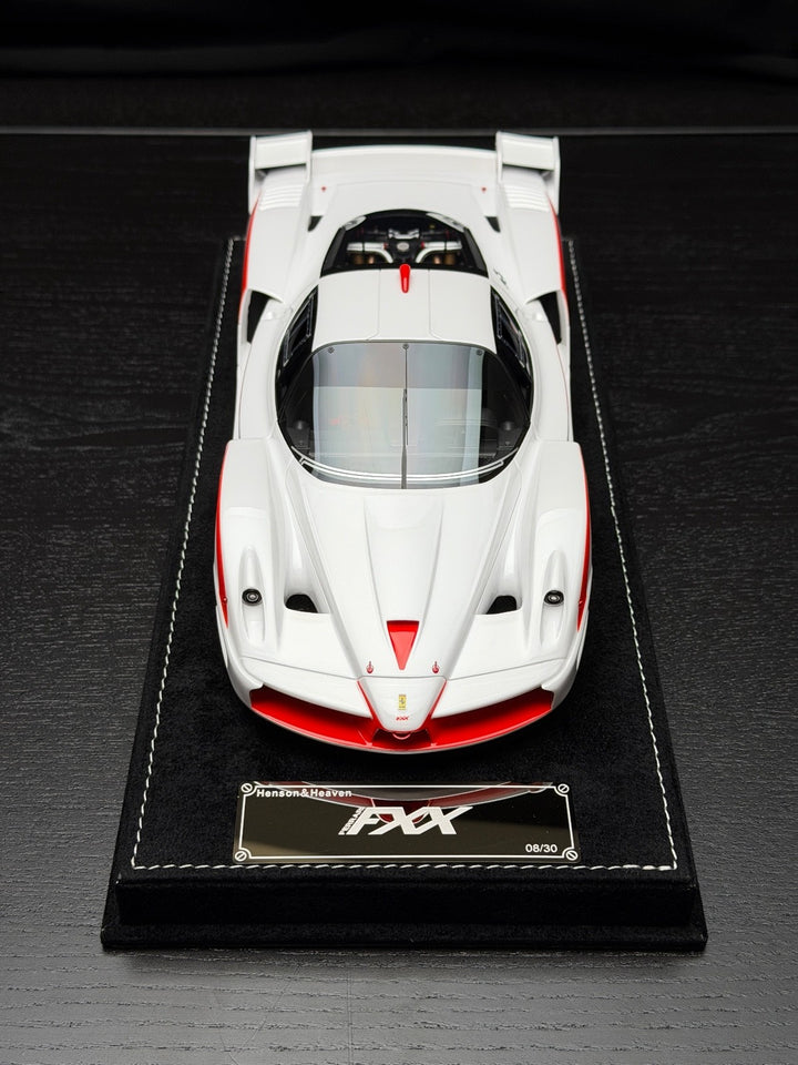 Ferrari FXX (White/ Red) [Henson&Heaven] 1/18 scale