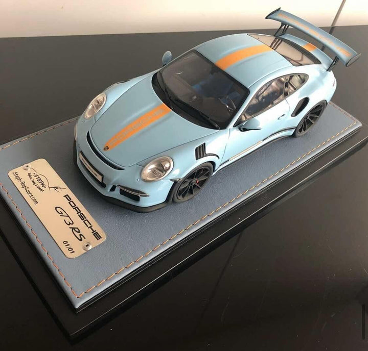 Porsche 911 GT3 RS (Light Blue) [Steph Replicas] 1/18 scale - 1 of 1