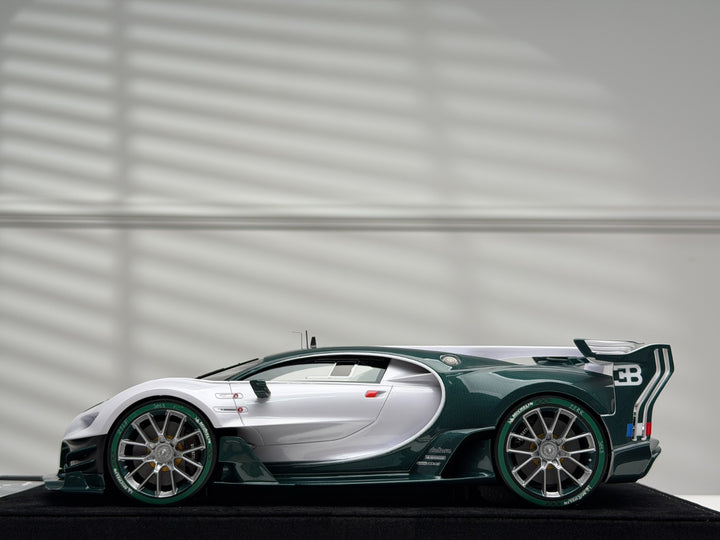 Bugatti Vision GT (White/ Dark Green Carbon) [Henson&Heaven] 1/18 scale