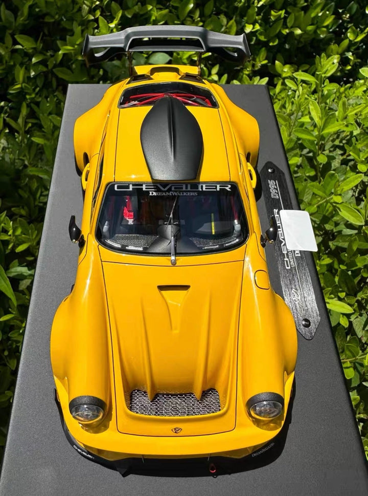 Porsche 911 "CHEVALIER" D995 (Gloss Yellow) [DreamWalkers] 1/18 scale