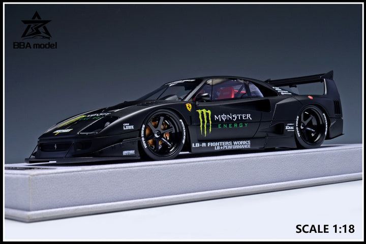 Ferrari F40 LBWK (MONSTER Energy Decals) [BBA Model] 1/18 scale