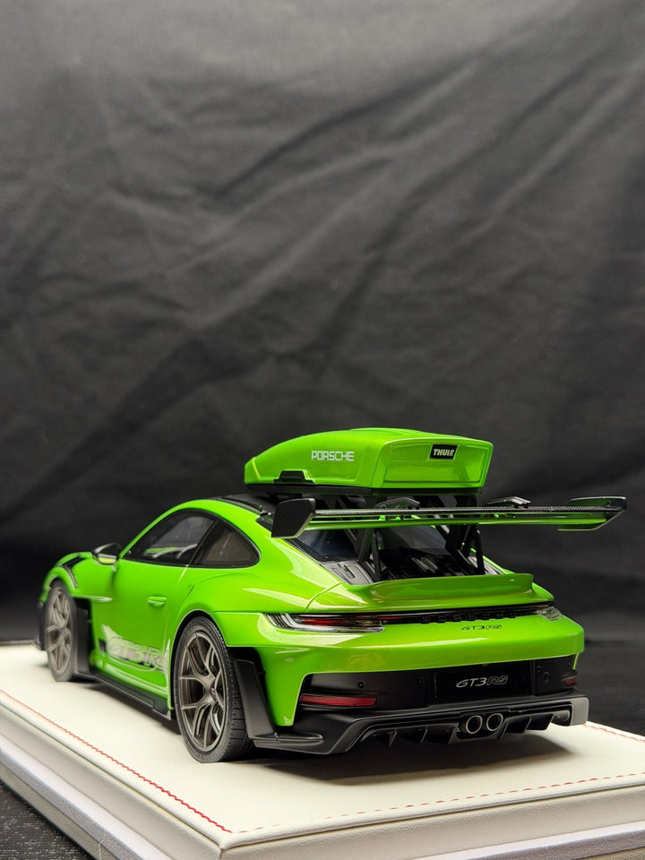 Porsche 911 GT3 RS w/ Roof Rack (Green/ Black) [IVY Model] 1:18 scale