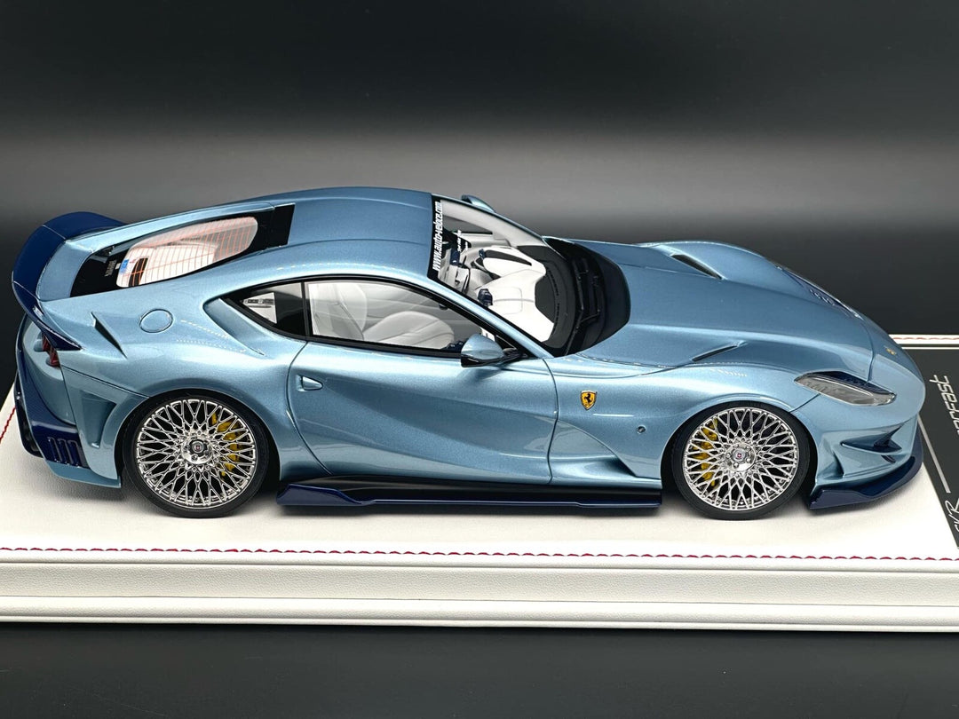 Ferrari 812 Superfast SVR (Ice Blue Metallic) [Davis & Giovanni] 1:18 scale
