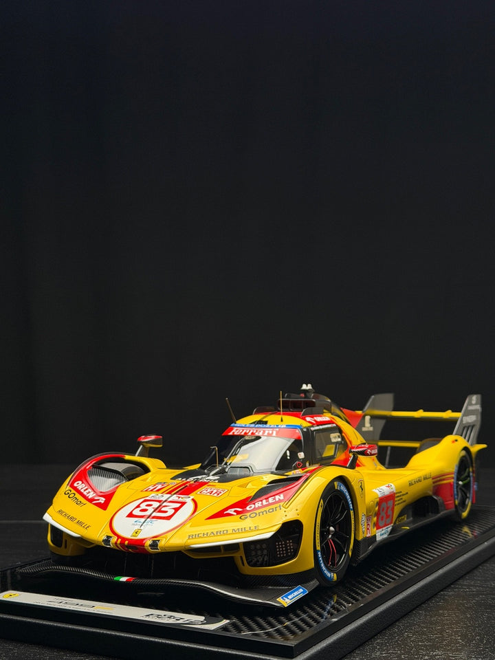 Ferrari 499P (24h Le Mans 2024 - Yellow) [BBR] 1:12 scale