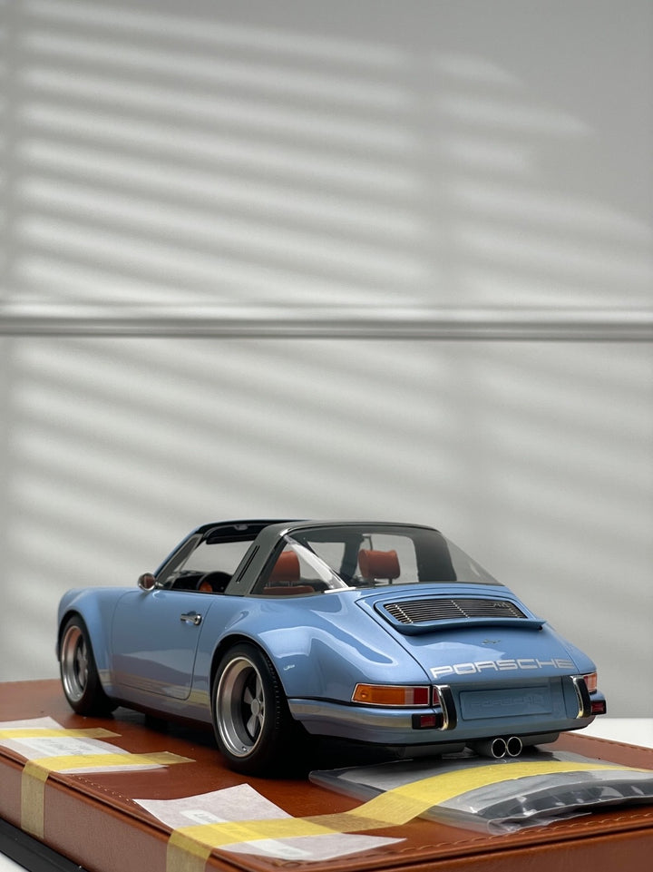 Porsche 911 Targa Singer (Light Blue) [Make up Eidolon] 1/18 scale