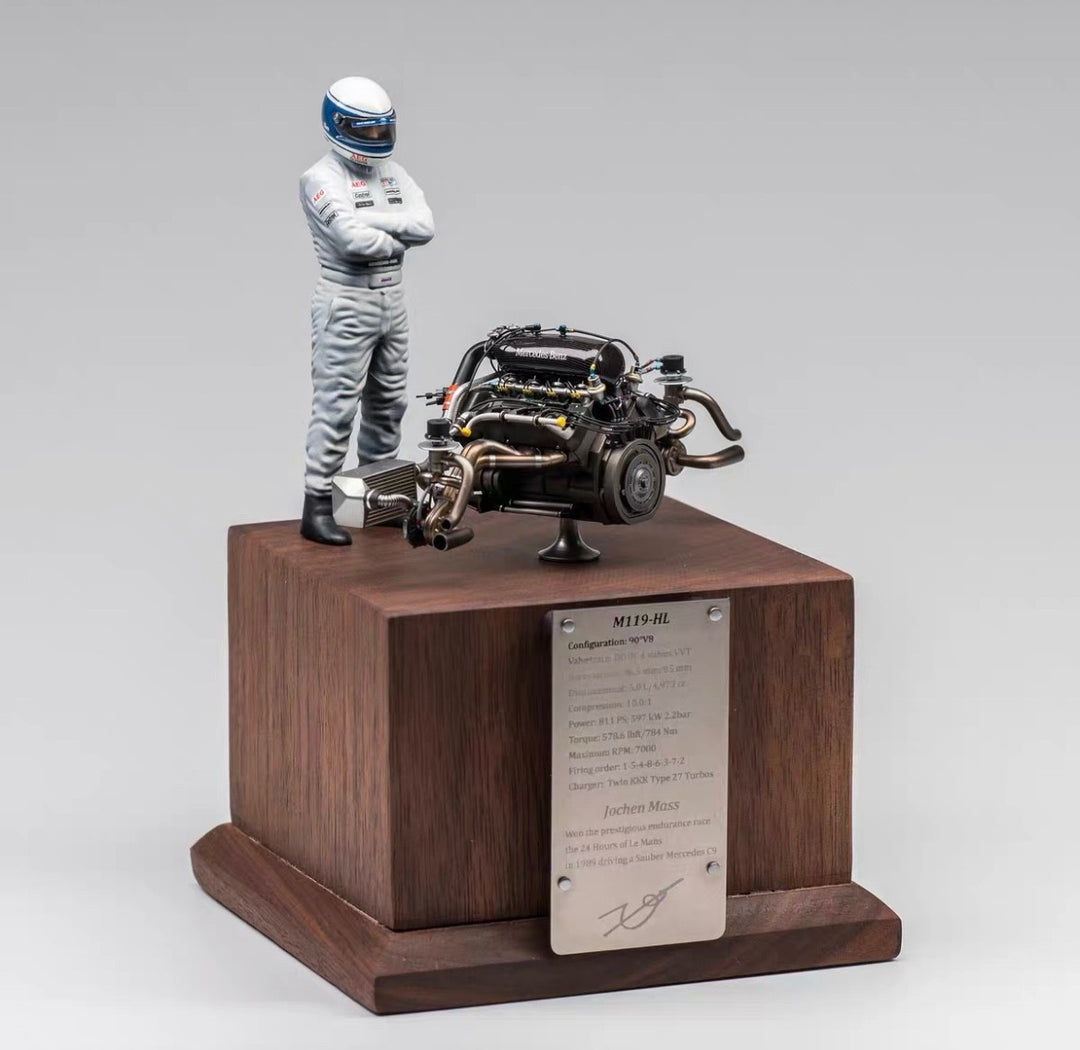 Sauber C9 1989 #63 Champion Mercedes M119hl Engine Diorama [1:24 scale]