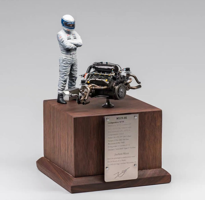 Sauber C9 1989 #63 Champion Mercedes M119hl Engine Diorama [1:24 scale]