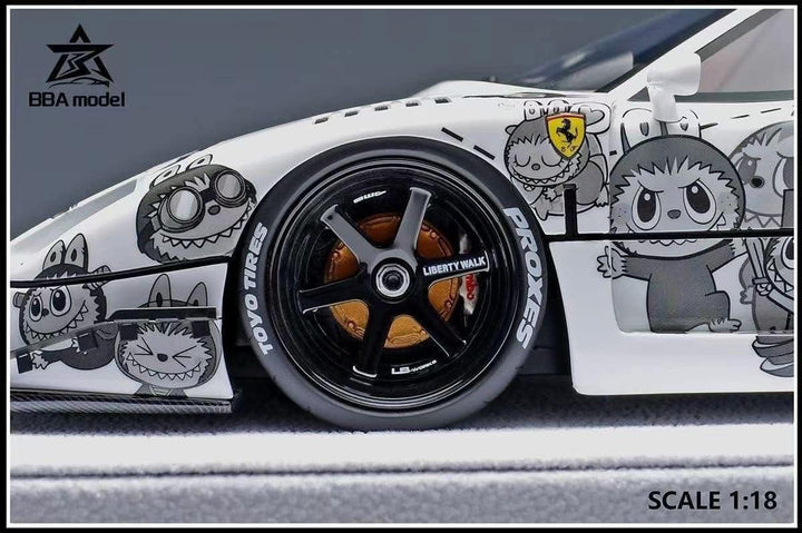 Ferrari F40 LBWK (LABUBU Decals) [BBA Model] 1/18 scale