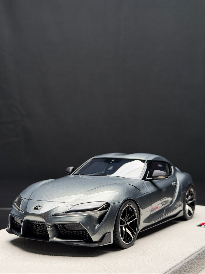 Toyota GR Supra (Dark Silver) [MakeUp] 1/18 scale