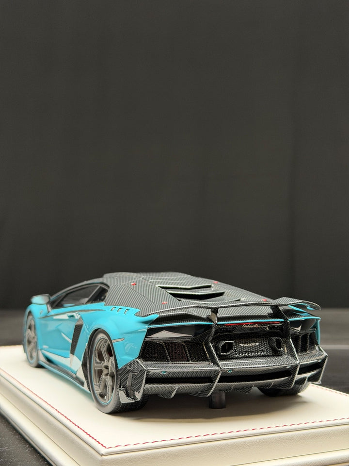 Lamborghini Aventador "Carbonado" Mansory (Blue/ Carbon) [BBR] 1:18 scale