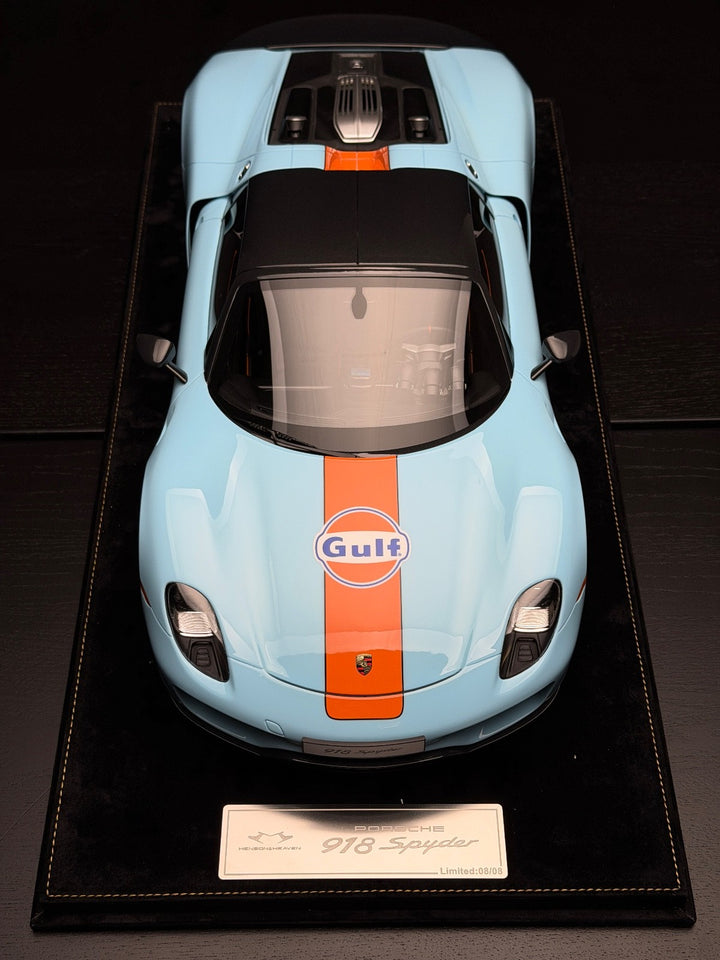 Porsche 918 Spyder (Gulf Blue Livery) [H&H] 1:8 scale