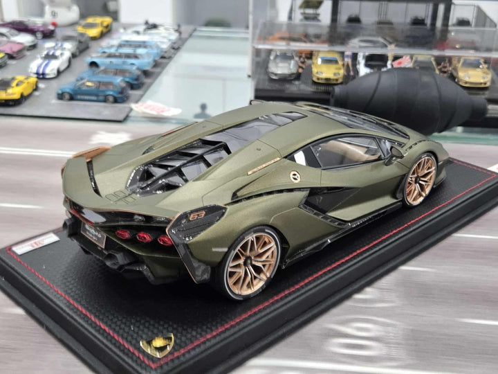 Lamborghini SIAN FKP 37 (Matte Dark Green) [MR Collection] 1/18 scale