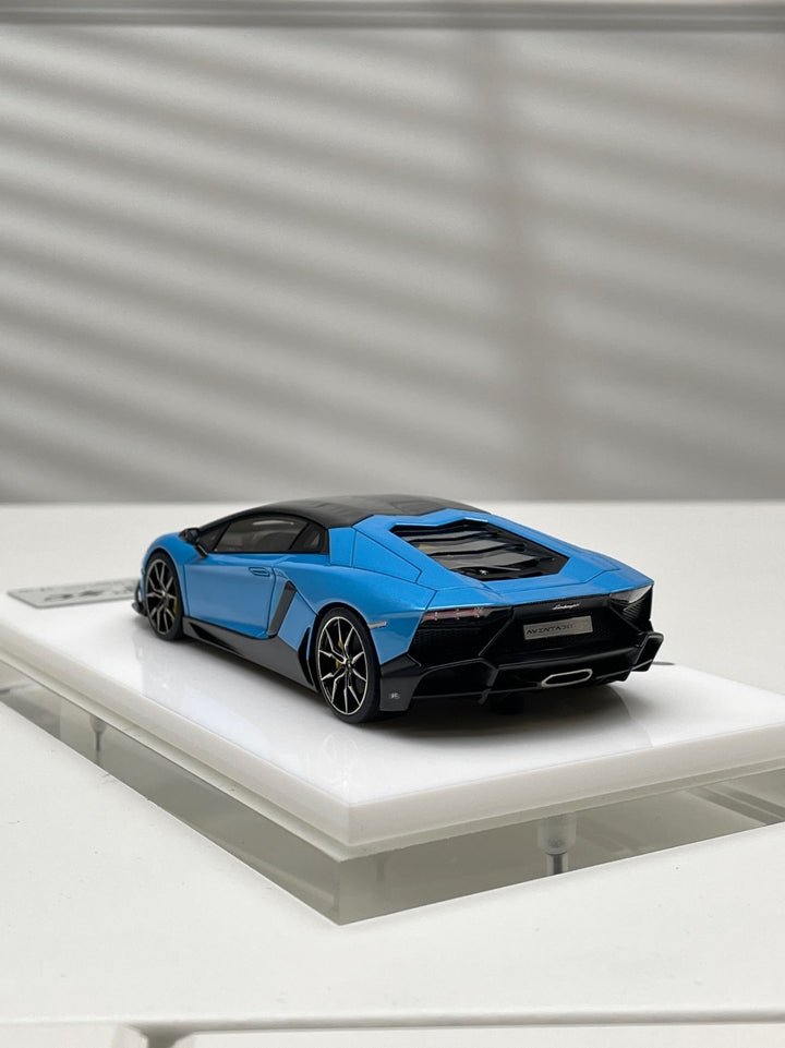 Lamborghini Aventador LP720-4 50th Anniv (Azzurro Pearl) [Make Up] 1:43 scale