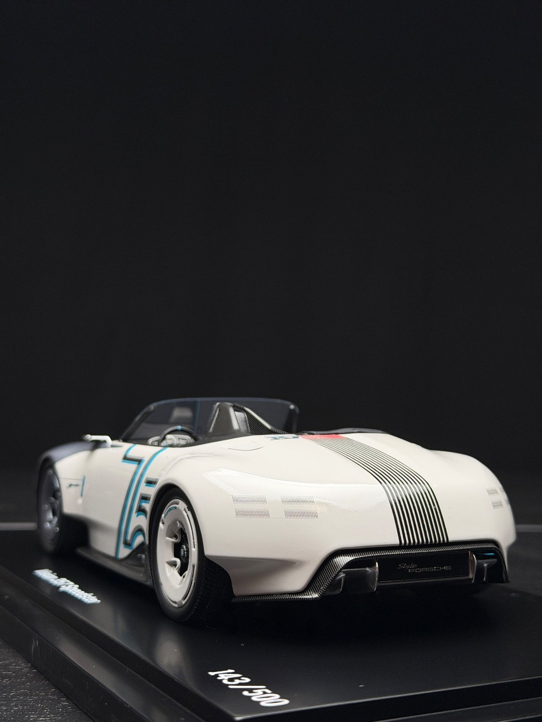 Porsche Vision 357 Speedster (White/ Silver 75th Anniversary) [Spark] 1:18 scale