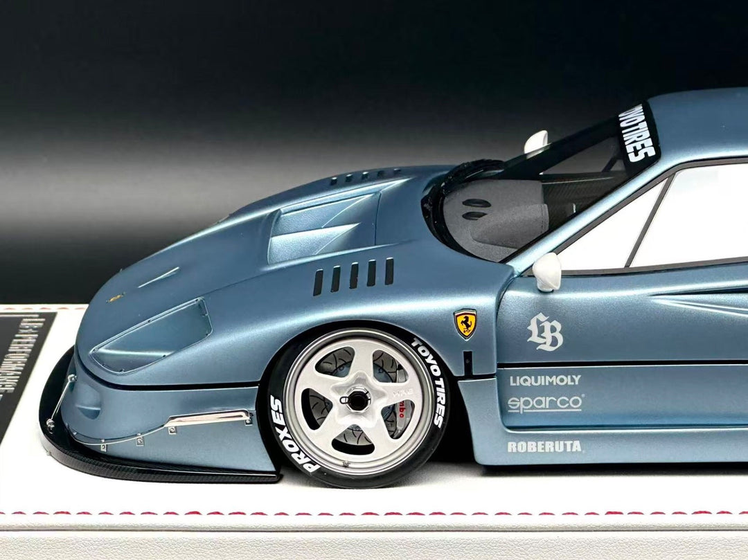Ferrari F40 LBWK (Metallic Light Blue) [Davis & Giovanni] 1:18 scale