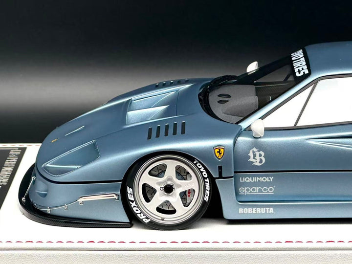 Ferrari F40 LBWK (Metallic Light Blue) [Davis & Giovanni] 1:18 scale