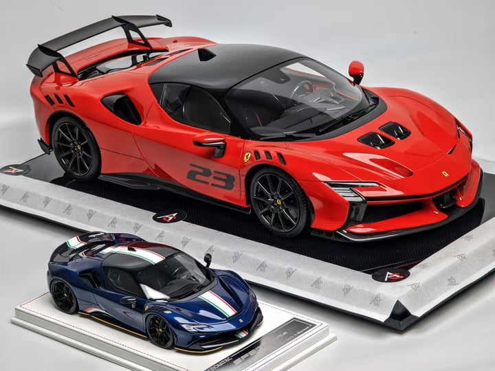 Ferrari SF90XX Stradale (Rosso Corsa) [Fully opening] By: Amalgam 1:8 scale