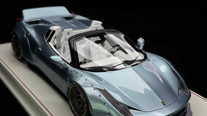 Ferrari 458 Spider LBWK (Ice Blue) [Davis & Giovanni] 1:18 1 OF 1
