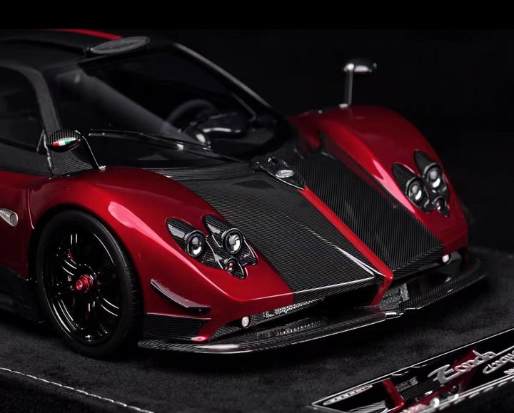 Pagani Zonda Cinque (Metallic Red/ Carbon) [Henson & Heaven] 1/18 scale