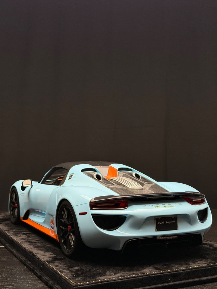 Porsche 918 Spyder (Gulf Blue Livery) [H&H] 1:8 scale
