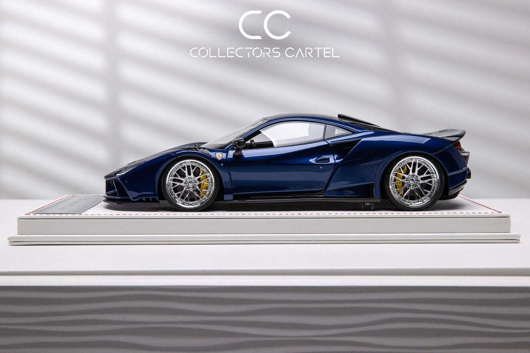 Ferrari F8 Tributo N-LARGO NOVITEC (Candy Blue) [Davis & Giovanni] 1/18 scale