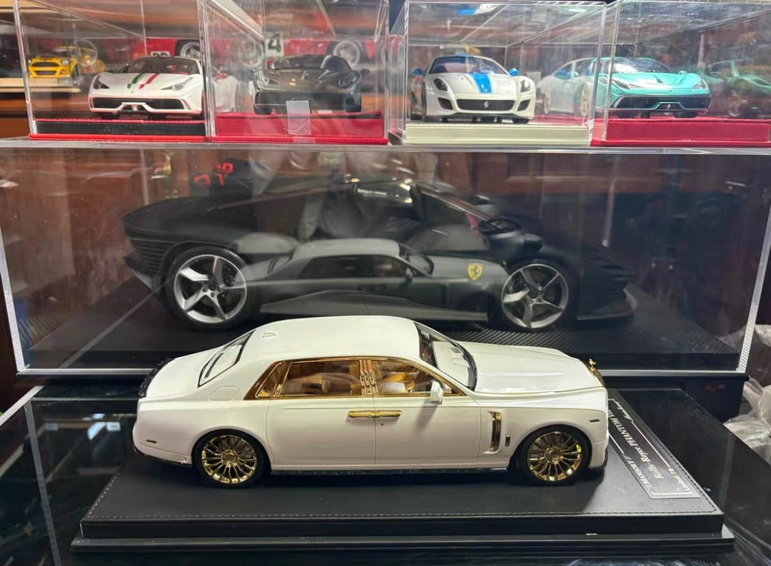 Rolls-Royce Phantom Mansory (White/ Gold) [Muse's Secret] 1:18 scale