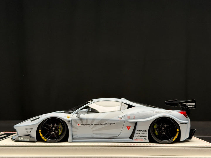 Ferrari 458 GT LBWK (Matte Gray) [Davis & Giovanni] 1/18 scale