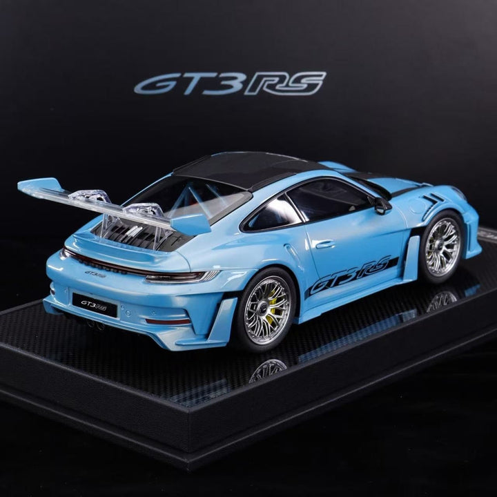 Porsche 911 GT3 RS (Blue) [Timothy & Pierre] 1/18 scale