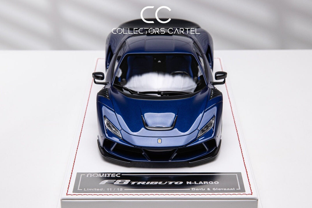 Ferrari F8 Tributo N-LARGO NOVITEC (Candy Blue) [Davis & Giovanni] 1/18 scale