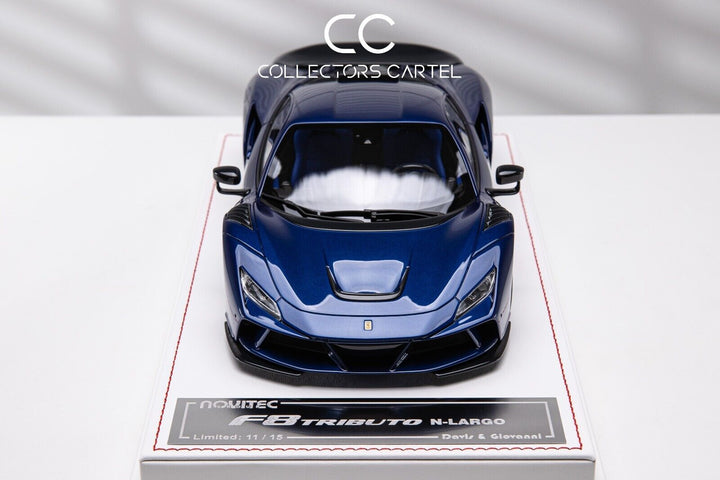 Ferrari F8 Tributo N-LARGO NOVITEC (Candy Blue) [Davis & Giovanni] 1/18 scale