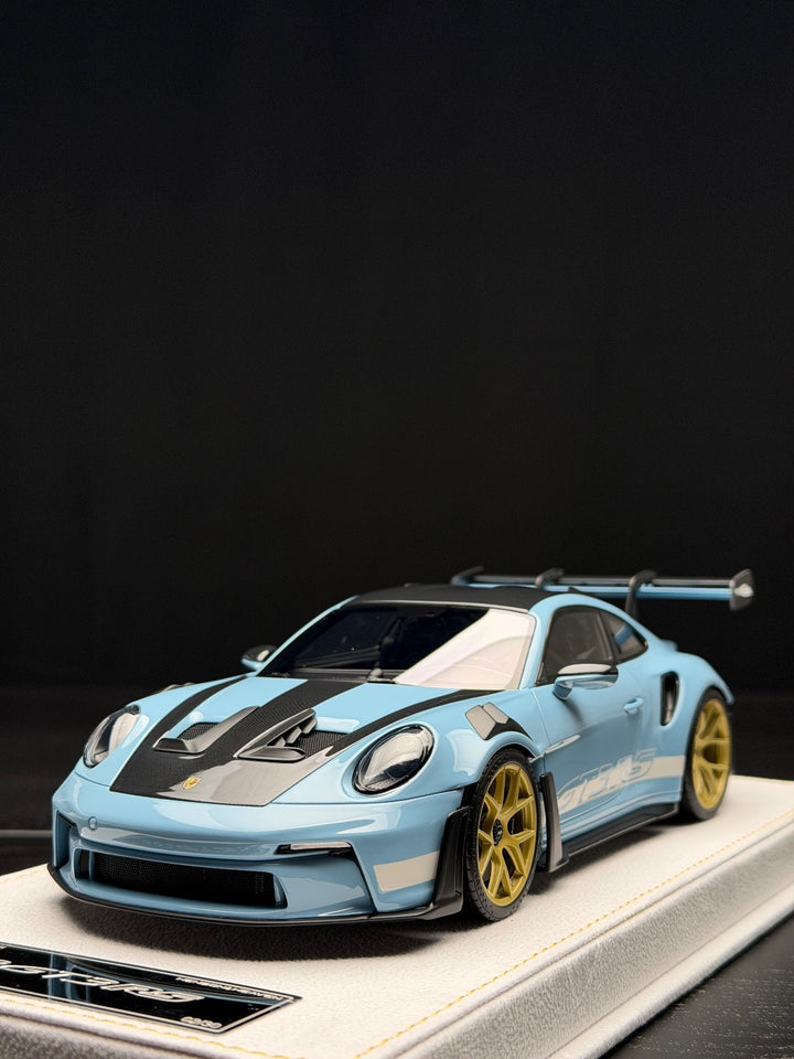 Porsche 911 GT3 RS (Light Blue/ White) [H&H] 1/18 scale