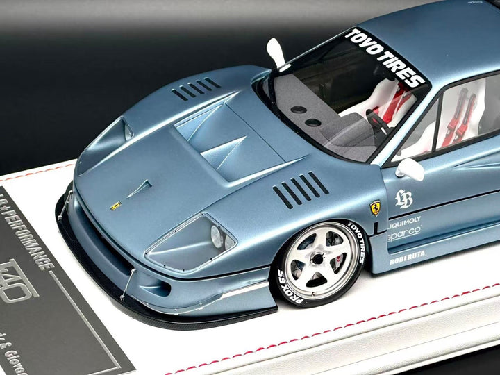 Ferrari F40 LBWK (Metallic Light Blue) [Davis & Giovanni] 1:18 scale