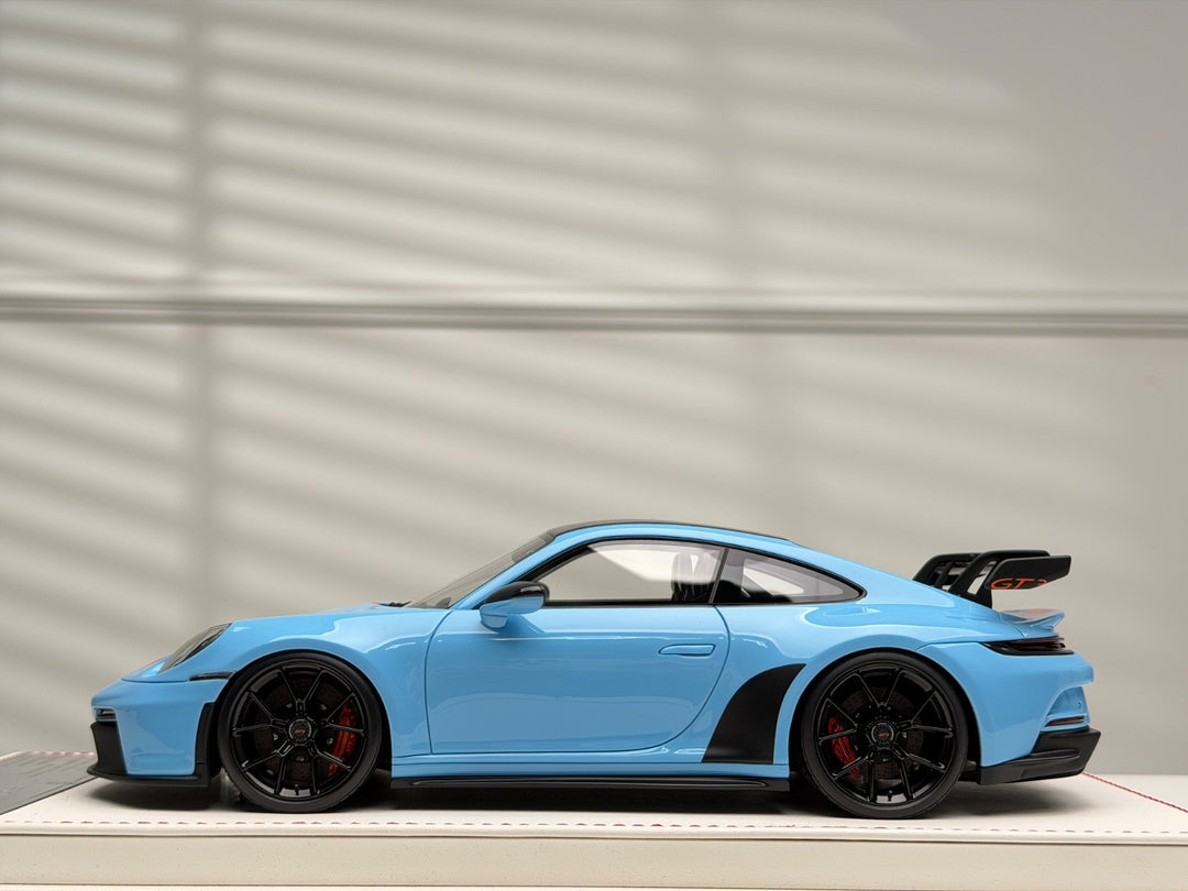 Porsche 911 GT3 (Baby Blue, Orange Stripe) [Davis & Giovanni] 1/18 scale