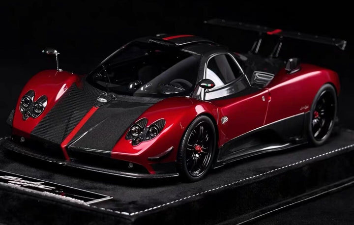 Pagani Zonda Cinque (Metallic Red/ Carbon) [Henson & Heaven] 1/18 scale