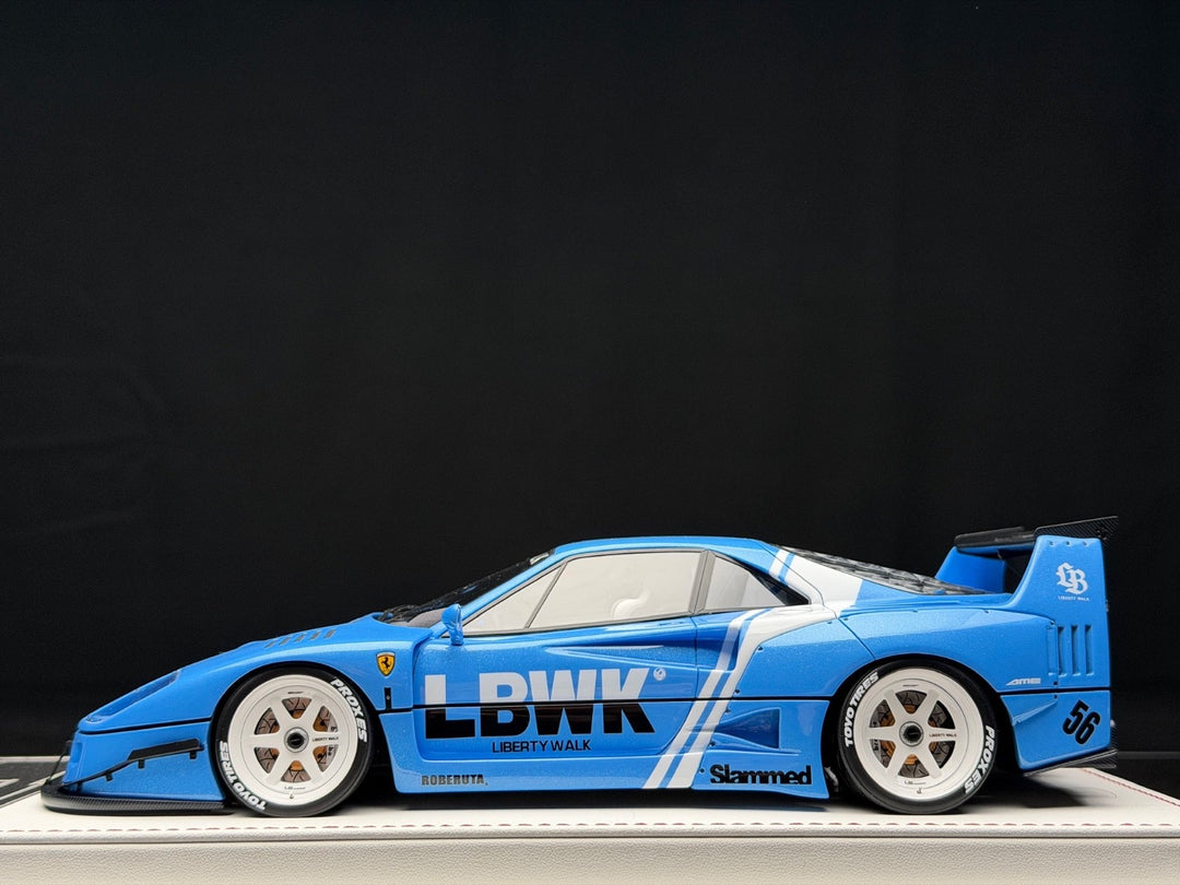 Ferrari F40 LBWK (Blue/ White Rims) [Davis & Giovanni] 1:18 scale