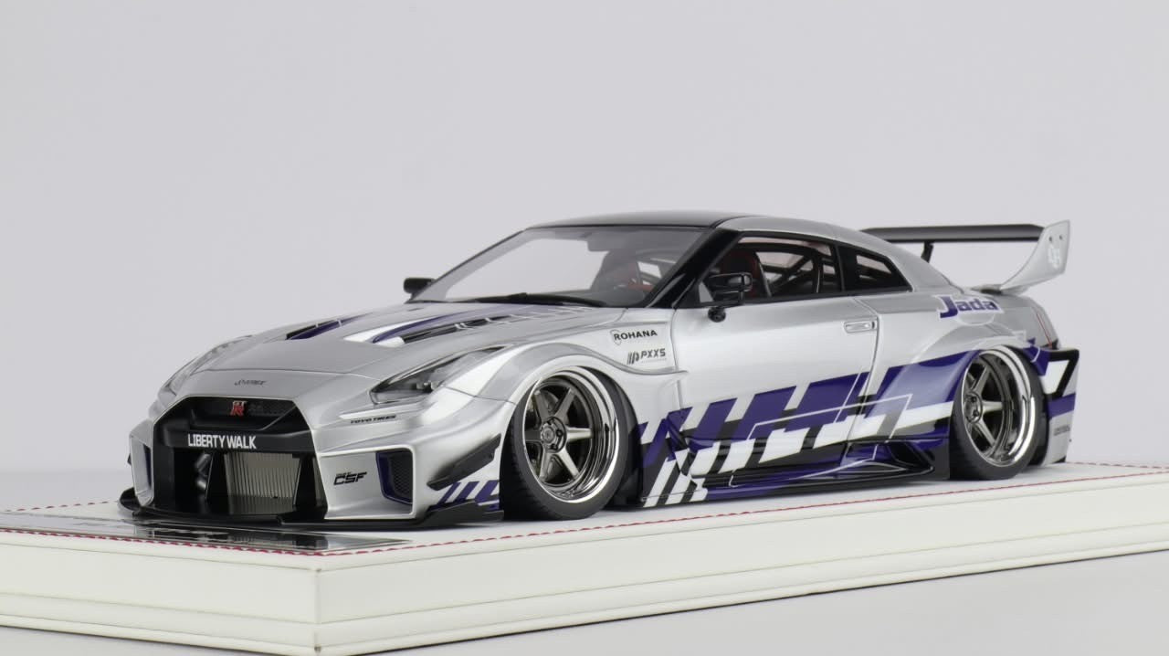 Nissan R35 GT-RR LBWK (Silver/ Blue Jada Livery) [Davis & Giovanni] 1 ...