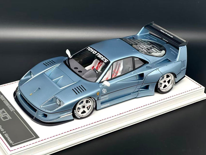 Ferrari F40 LBWK (Metallic Light Blue) [Davis & Giovanni] 1:18 scale