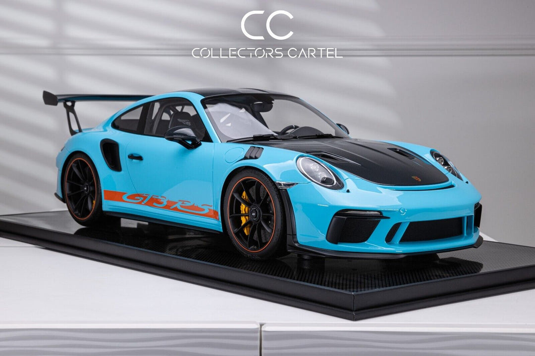 Porsche 911 GT3 RS (Gulf Blue) [Dino/+] 1:8 scale