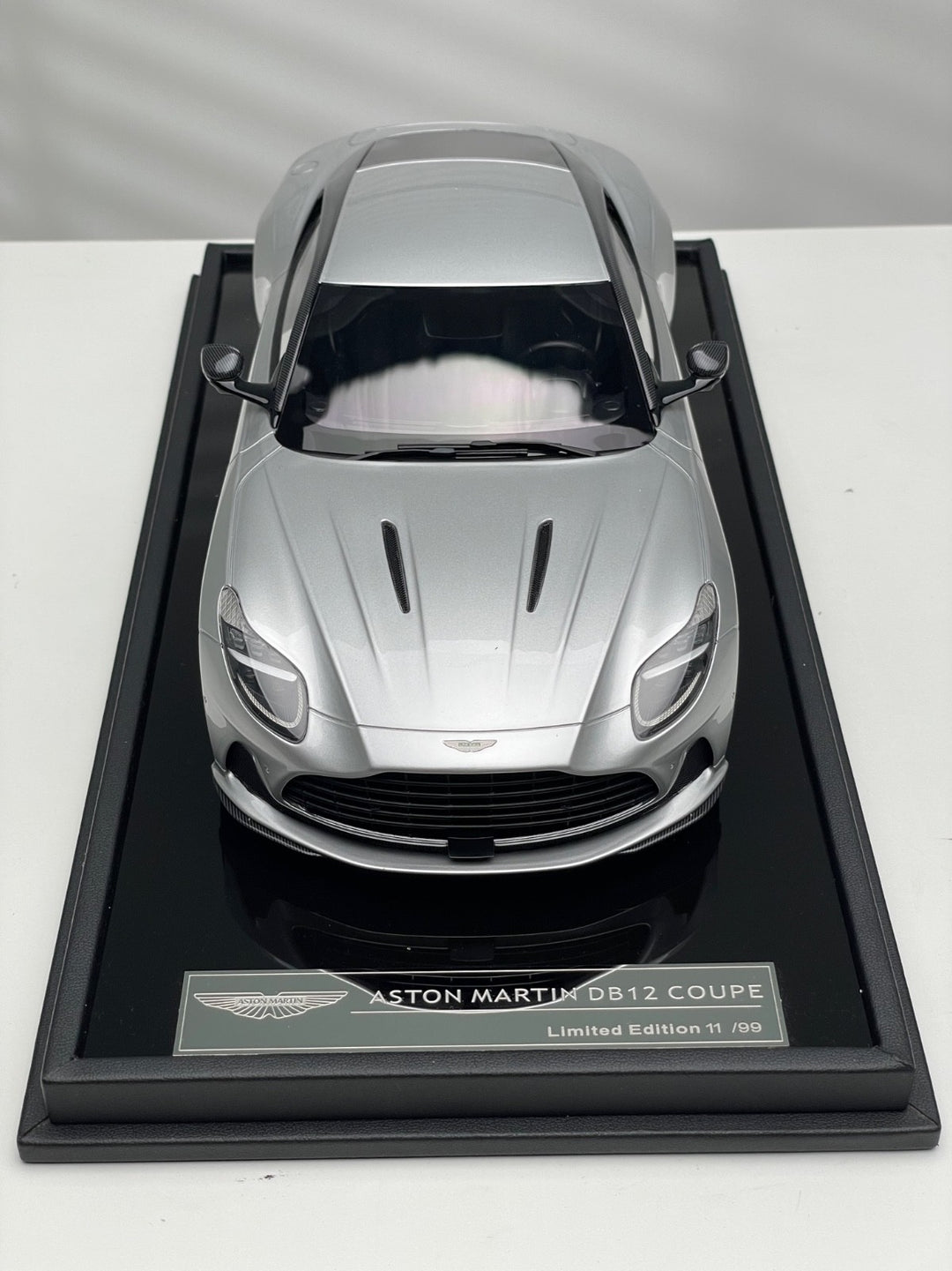 Aston Martin DB12 Coupe (Silver) [Motorhelix] 1/18 scale