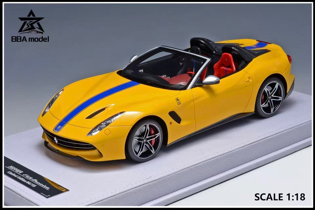 Ferrari F60 America (Yellow/ Blue Stripe) [BBA Model] 1/18 scale