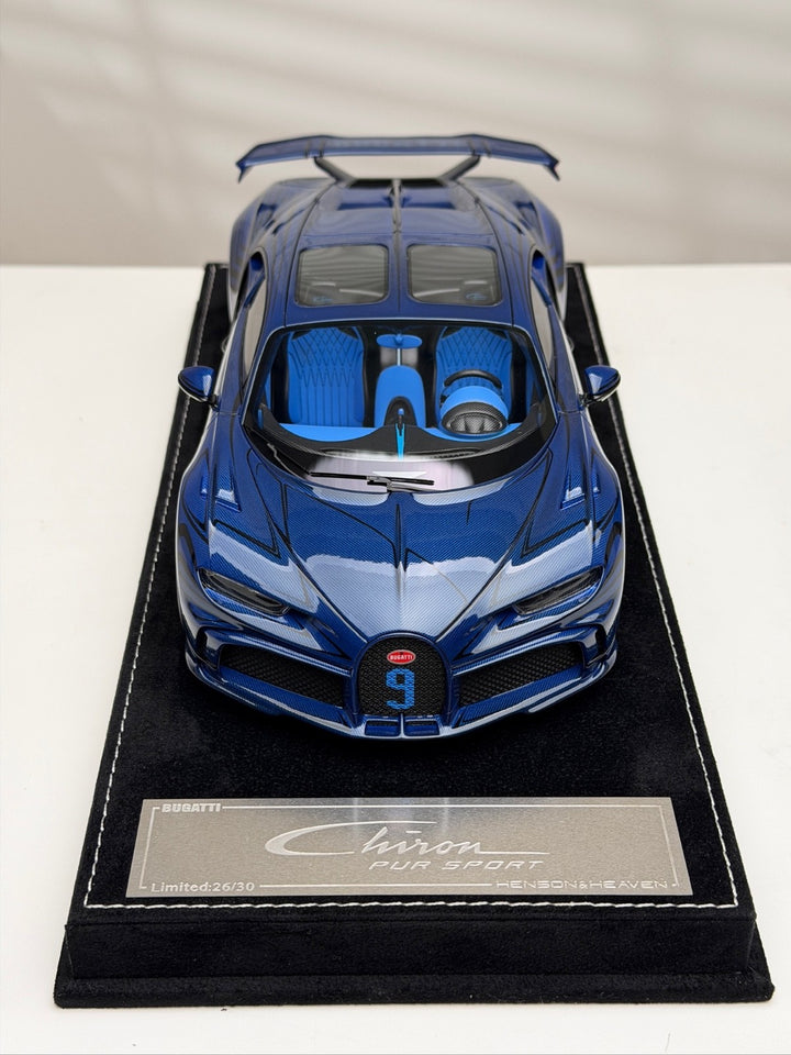 Bugatti Chiron Pur Sport (Blue Carbon) [Henson&Heaven] 1/18 scale
